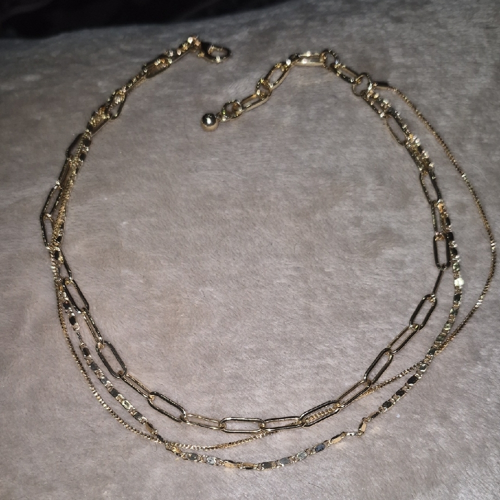 Elegant Gold Plated Chain Necklace